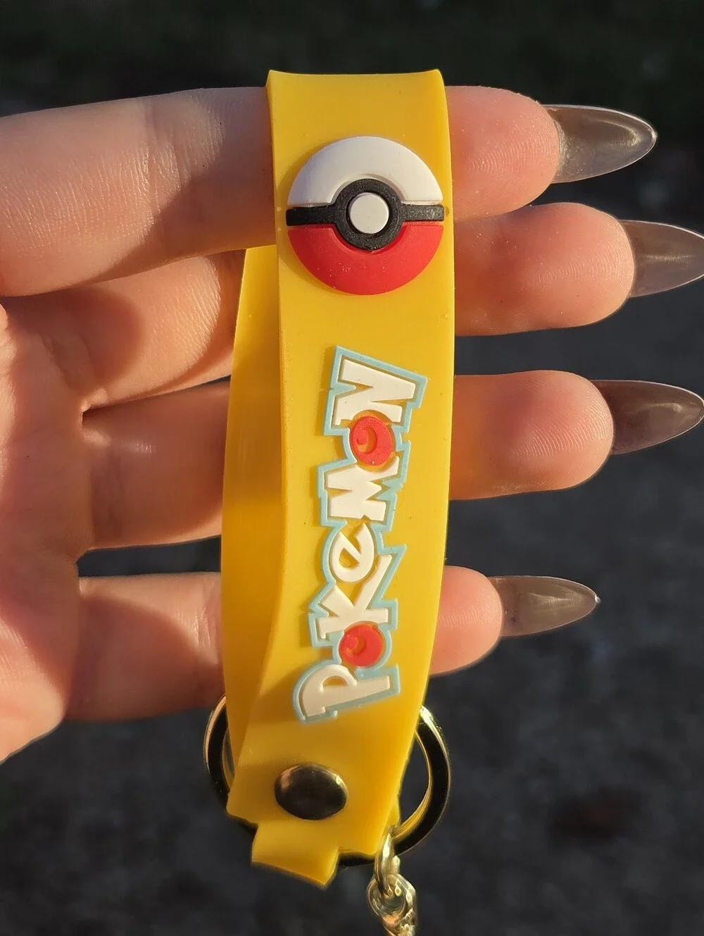Yellow Pikachu Ice Cream Keychain Charm - Kids Accessories